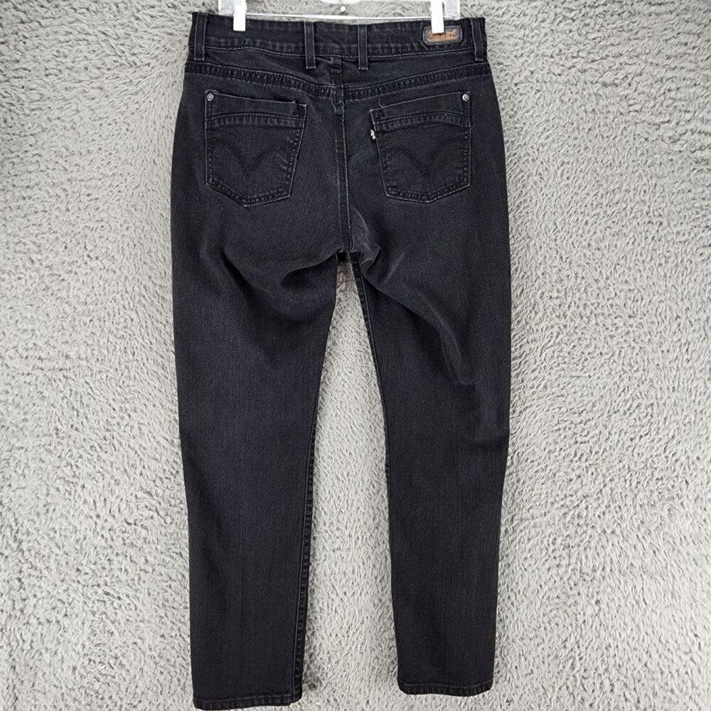 Levis Jeans Womens 14 529 Black Stretch Mid Rise Curvy Skinny Leg